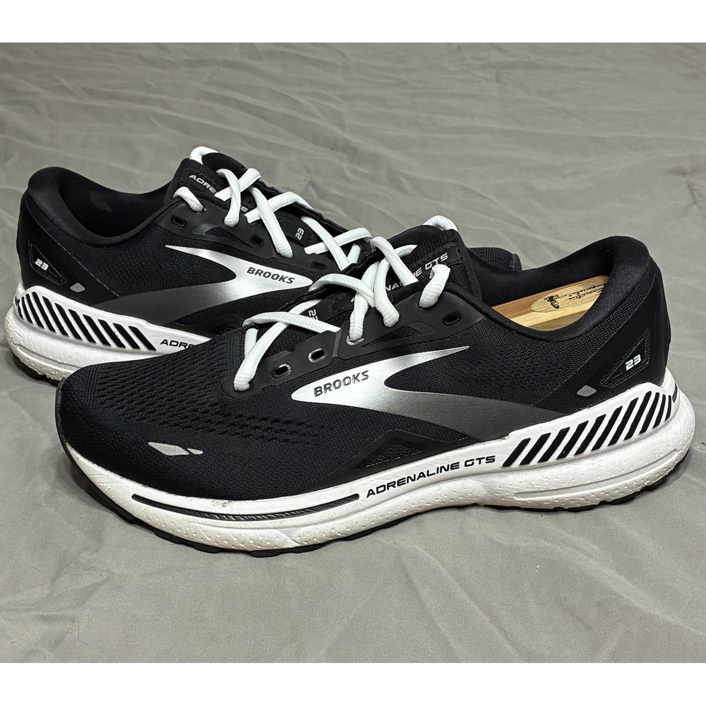 Brooks Adrenaline GTS 23 Womens Size 10 B Black White 1203811D004 Shoes